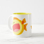 Schattigee Happy Cartoon Fish Mok (Voorkant links)