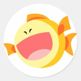 Schattigee Happy Cartoon Fish Sticker