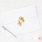 Schattigee Happy Cartoon Geit Sticker (Envelop)