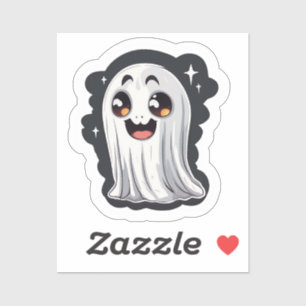 Schattigee Happy Cartoon Ghost Sticker