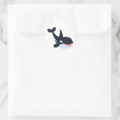 Schattigee Happy Cartoon Killer Whale Sticker (Tas)