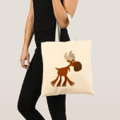 Schattigee Happy Cartoon Moose Bag Tote Bag (Voorkant (product))
