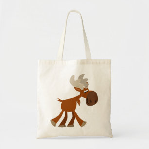 Schattigee Happy Cartoon Moose Bag Tote Bag