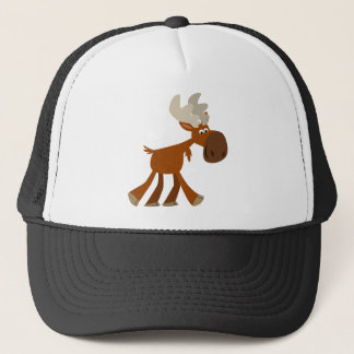 Schattigee Happy Cartoon Moose Trucker Hoed Pet