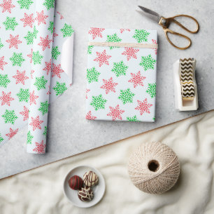 Schattigee Happy Christmas Snowflake Gift Verpakki Cadeaupapier