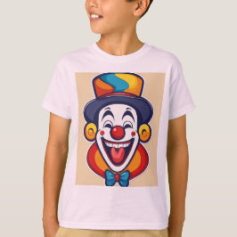 Schattigee Happy Clown Logo voor kinderen T-shirt