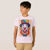 Schattigee Happy Clown Logo voor kinderen T-shirt (Voorkant volledig)