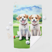 Schattigee Happy Dogs Golfhanddoek (Insitu)