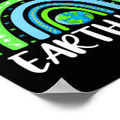 Schattigee Happy Earth Day Schattigee Rainbow Eart Poster (Hoek)