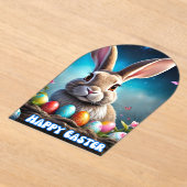 Schattigee Happy Easter Bunny 2025 Acryl Uitnodigingen (Laagn)