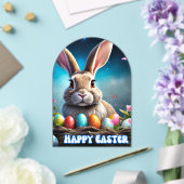 Schattigee Happy Easter Bunny 2025 Acryl Uitnodigingen (Insitu (Huwelijk))