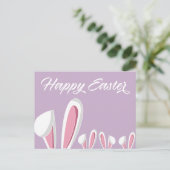 Schattigee Happy Easter Bunny Ears Modern Briefkaart (Staand voorkant)