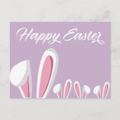 Schattigee Happy Easter Bunny Ears Modern Briefkaart (Voorkant)
