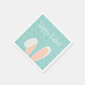 Schattigee Happy Easter Bunny Ears | Papieren Serv Servet (Hoek)