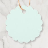 Schattigee Happy Easter Bunny en bloemen gepersona Bedankjes Labels (Achterkant)