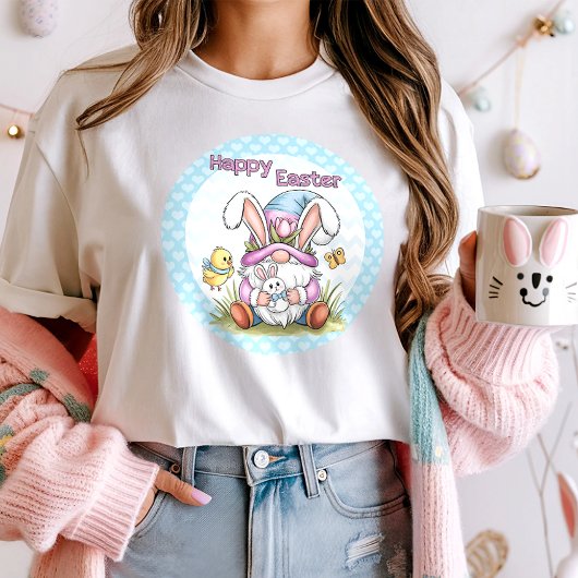 Schattigee Happy Easter Bunny Gnome T-shirt