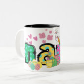 Schattigee Happy Easter Bunny Nana Gift mok gepers (Voorkant links)