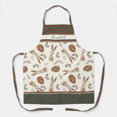 Schattigee Happy Easter Bunny Pattern Custom Name Schort (Voorkant)