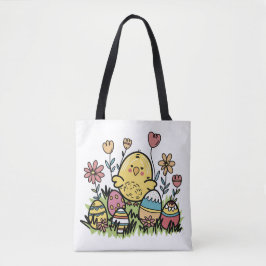 Schattigee 'Happy Easter'-Canvas tas