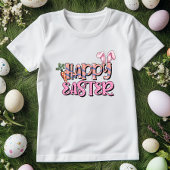 Schattigee Happy Easter Carrot & Bunny T-shirt