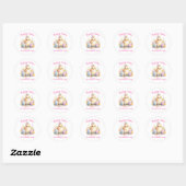 Schattigee Happy Easter Chick Ronde Sticker (Vel)