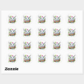 Schattigee Happy Easter Dove Ronde Sticker (Vel)