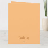 Schattigee Happy Flower Dank je kaart (Achterkant)