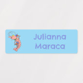 Schattigee Happy Garnalen, garnalen cartoon gepers Labels (Design 1)