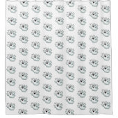 Schattigee Happy Ghost Douchegordijn (Voorkant)