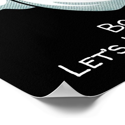 Schattigee Happy Ghost Poster (Hoek)