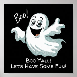 Schattigee Happy Ghost Poster