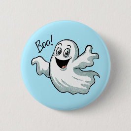 Schattigee Happy Ghost Ronde Button 5,7 Cm