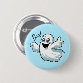 Schattigee Happy Ghost Ronde Button 5,7 Cm (Voorkant /achterkant)