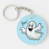 Schattigee Happy Ghost Sleutelhanger (Voorkant)
