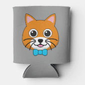 Schattigee Happy Ginger Cat met Papillon Blikjeskoeler (Voorkant)