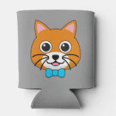 Schattigee Happy Ginger Cat met Papillon Blikjeskoeler (Achterkant)