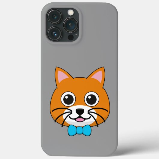 Schattigee Happy Ginger Cat met Papillon Case-Mate iPhone Case (Achterkant)