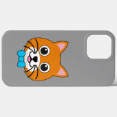 Schattigee Happy Ginger Cat met Papillon Case-Mate iPhone Case (Achterkant (horizontaal))