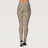 Schattigee Happy Ginger Cat met Papillon Leggings (Achterkant)