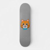 Schattigee Happy Ginger Cat met Papillon Persoonlijk Skateboard (Voorkant)