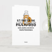 Schattigee Happy Groundhog Day & Geschiedenis Kaart (Achterkant)