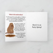 Schattigee Happy Groundhog Day & History Kaart Sta (Binnen)