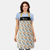 Schattigee Happy Halloween Doodles Illustratie Naa Schort (Gedragen)