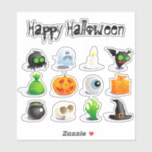 Schattigee Happy Halloween Fun Icons Trick or trea Sticker (Vel)