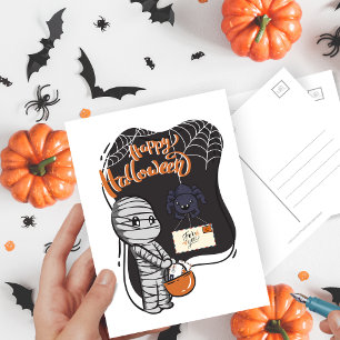 Schattigee Happy Halloween Mail Briefkaart
