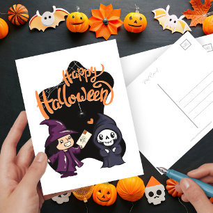 Schattigee Happy Halloween Mail Briefkaart