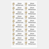 Schattigee Happy Hamster en pinda cartoon geperson Labels (Vel)