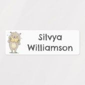 Schattigee Happy Hamster en pinda cartoon geperson Labels (Design 2)