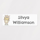 Schattigee Happy Hamster en pinda cartoon geperson Labels (Design 1)