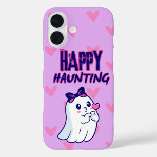 Schattigee Happy Haunting Ghost iPhone-hoes iPhone 16 Hoesje